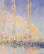 Claude Monet Three Poplars,Autumn Effect painting